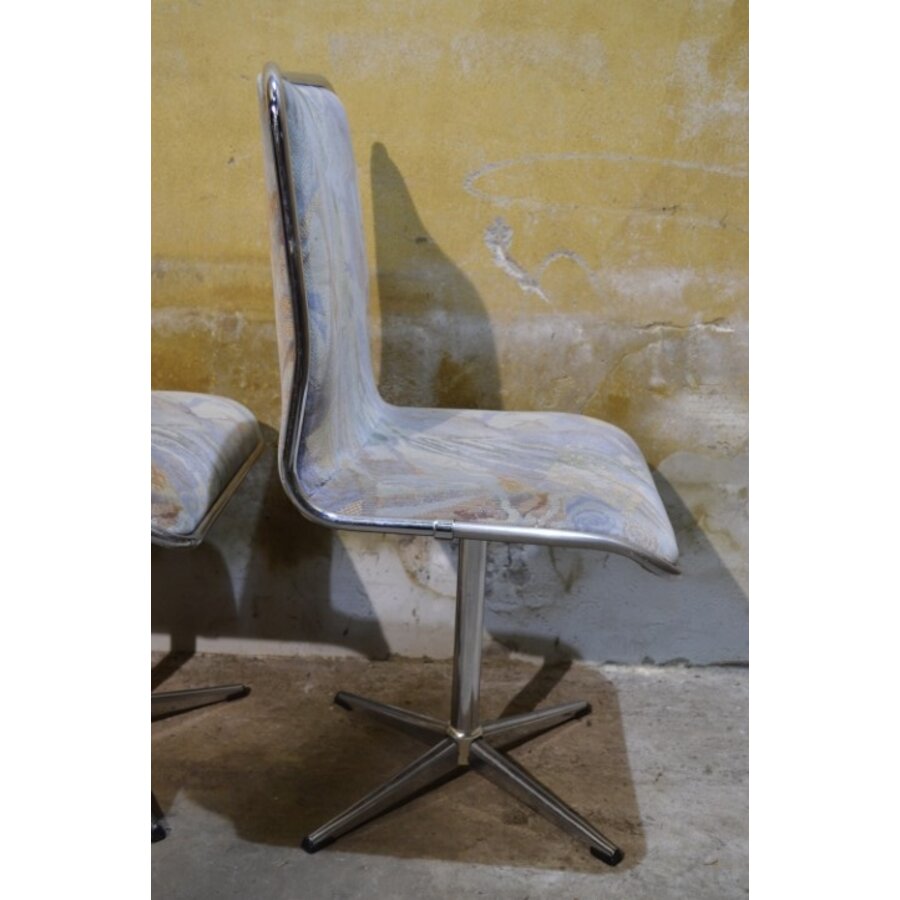 Set van vier vintage draaistoelen van Tacke Zitsmöbel, jaren 70-7