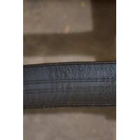 thumb-Vintage Deense draaifauteuil met buisframe en bordeaurood leer, circa 1960-8