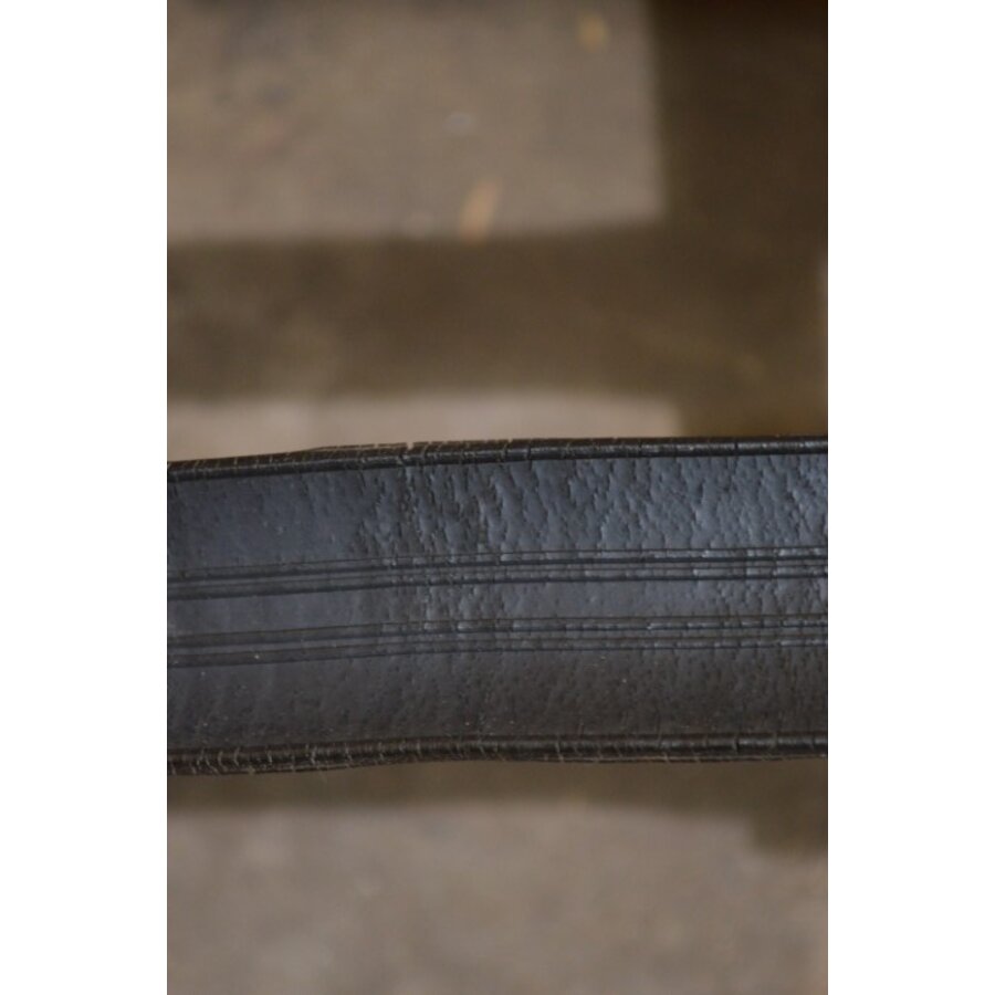 Vintage Deense draaifauteuil met buisframe en bordeaurood leer, circa 1960-8