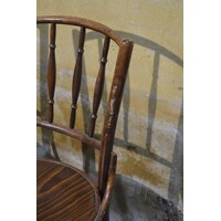 thumb-Vintage stoelen van gebogen hout in Thonet stijl-5