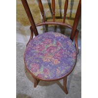 thumb-Art Nouveau bistrostoel van beukenhout in Thonet stijl jaren 50-60-2