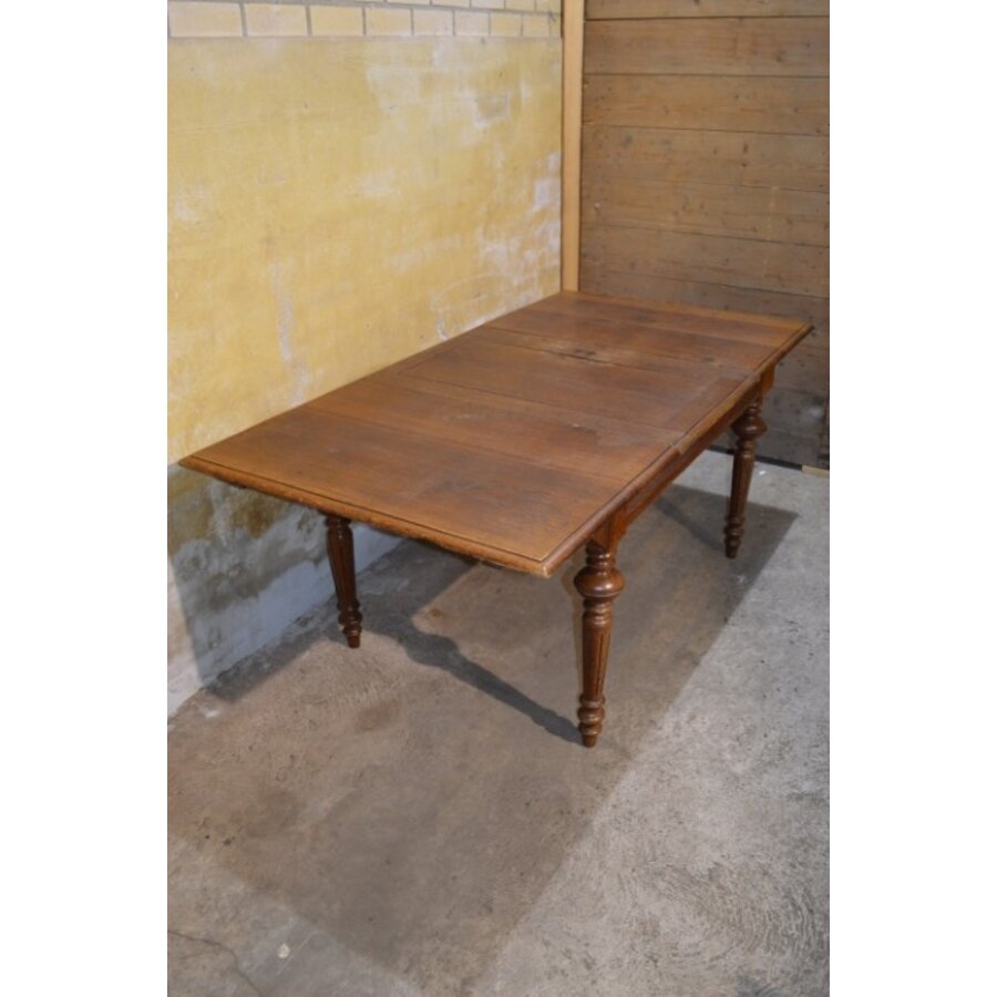 Antieke eiken uitschuiftafel – Waarschijnlijk Elzas-3