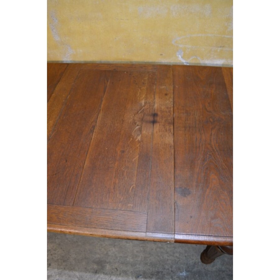 Antieke eiken uitschuiftafel – Waarschijnlijk Elzas-5