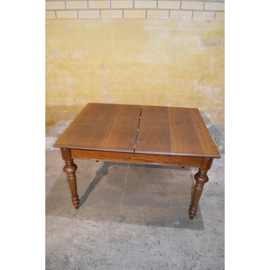 Antieke eiken uitschuiftafel – Waarschijnlijk Elzas-7