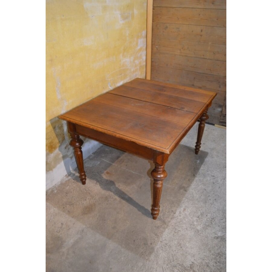 Antieke eiken uitschuiftafel – Waarschijnlijk Elzas-9