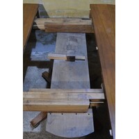 thumb-Antieke Art Nouveau eettafel – Kolompoot uitschuifbaar-10