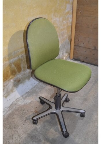 Vintage bureaustoel groen 