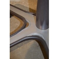 thumb-Vintage bureaustoel met groene skai bekleding uit de jaren 60-4