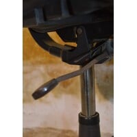 thumb-Vintage bureaustoel met groene skai bekleding uit de jaren 60-6