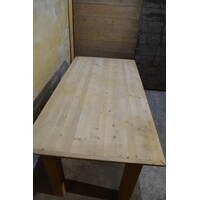 thumb-Lange grenenhouten eettafel met natuurlijke houtstructuur-6