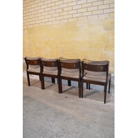 thumb-Set van 4 retro mid-century Scandinavische keukenstoelen jaren 60-7