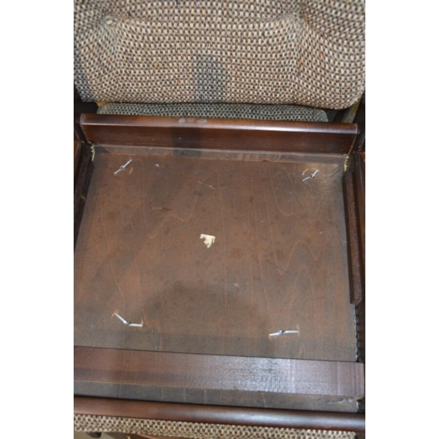 Set van 4 retro mid-century Scandinavische keukenstoelen jaren 60-9