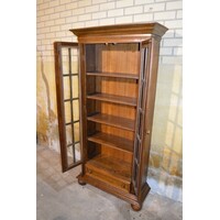 thumb-Donker eiken vitrinekast met lade-5