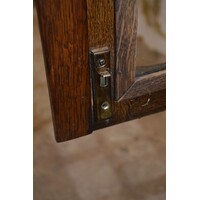 thumb-Donker eiken vitrinekast met lade-6