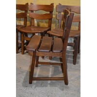 thumb-Set van 6 vintage brutalist eiken eetkamerstoelen jaren 70-4