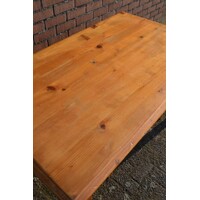 thumb-Grenen eettafel met lade en demontabele poten-6