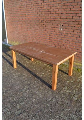 Grenen eettafel opknap 