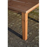 thumb-Lange grenen eettafel voor 10 personen met opknapwerk-4