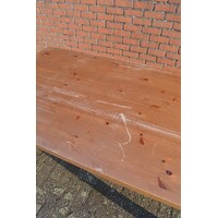 thumb-Lange grenen eettafel voor 10 personen met opknapwerk-5