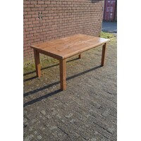 thumb-Lange grenen eettafel voor 10 personen met opknapwerk-2