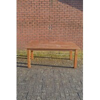 thumb-Lange grenen eettafel voor 10 personen met opknapwerk-3