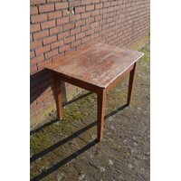 thumb-Antiek grenen bijzettafeltje met geleefde uitstraling-1