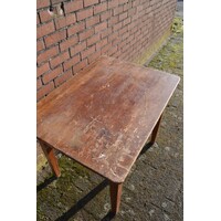 thumb-Antiek grenen bijzettafeltje met geleefde uitstraling-3