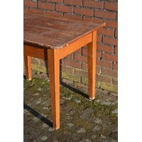 thumb-Antiek grenen bijzettafeltje met geleefde uitstraling-6