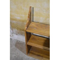thumb-Landelijk schappenkastje van eikenhout – Retro wandplank begin 20e eeuw-4