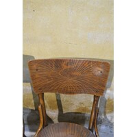 thumb-Antieke Thonet stoelen – gebogen hout met Jugendstil rugleuning-3