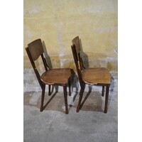 thumb-Antieke Thonet stoelen – gebogen hout met Jugendstil rugleuning-5