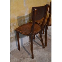thumb-Antieke Thonet stoelen – gebogen hout met Jugendstil rugleuning-7