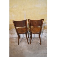 thumb-Antieke Thonet stoelen – gebogen hout met Jugendstil rugleuning-8