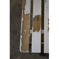 thumb-Vintage metalen bankje – hardhouten latten tuinbank-8