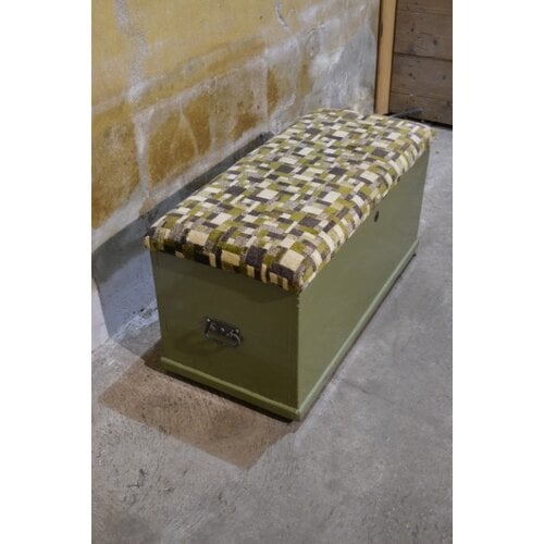 Zitkist grenen groen 