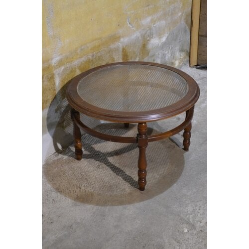 Salontafel rond noten 