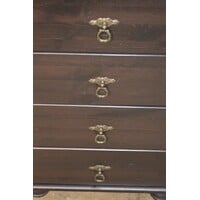 thumb-Ladekast in zwart en bruin hout in landelijke stijl met meerdere laden-4