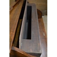 thumb-Antiek eiken bureautje met rolklep en secretaire indeling-8