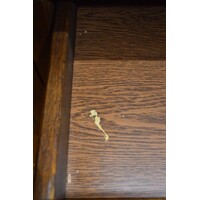 thumb-Donker eiken dressoir met schappen en laden-5