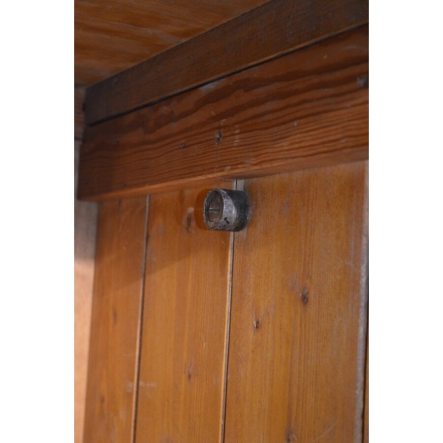 Eiken kledingkast met laden en schappen Amsterdamse School-8