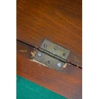 thumb-Barok klepsecretaire met groen leren schrijfblad en laden-4