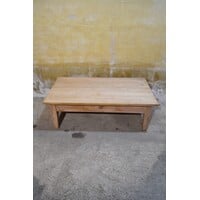 thumb-Massief teakhouten salontafel met lade-2