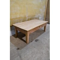 thumb-Massief teakhouten salontafel met lade-3