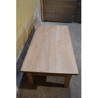 thumb-Massief teakhouten salontafel met lade-4