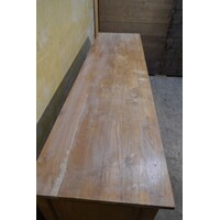 thumb-Massief teakhouten dressoir met laden en deurtjes-2