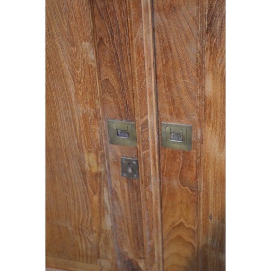 Massief teakhouten dressoir met laden en deurtjes-6