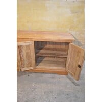 thumb-Massief teakhouten dressoir met laden en deurtjes-9