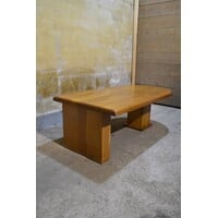 thumb-Massief eikenhouten salontafel met robuuste uitstraling-1