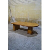 thumb-Massief eikenhouten salontafel met robuuste uitstraling-4