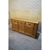 LoodsVol, Tweedehands Massief eiken dressoir met 3 laden en 3 klepdeuren